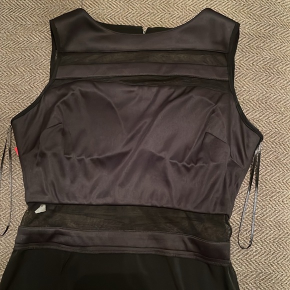 🏷️ NWT | Black Cut Out Mesh Maxi Dress - Picture 9 of 15